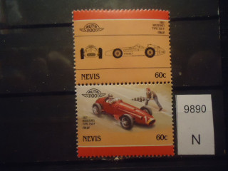 Фото марки Невис 1985г сцепка **