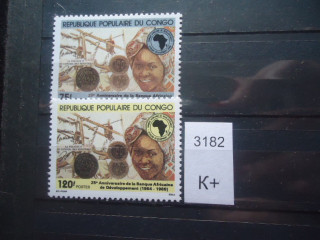 Фото марки Франц. Конго 1988г **