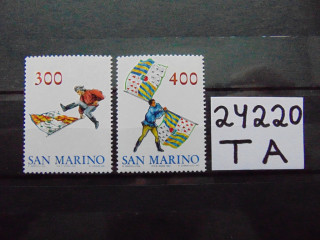Фото марки Сан Марино серия 1984г **