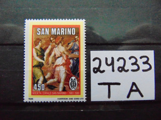 Фото марки Сан Марино марка 1986г **