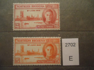 Фото марки Брит. Северная Родезия 1946г серия *