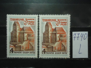 Фото марки СССР 1973г (деформация слова Тракайский; 