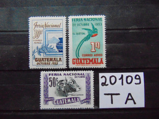 Фото марки Гватемала авиапочта 1954г *