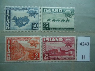 Фото марки Исландия 1949г серия **