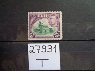 Фото марки Британские Фиджи 1938г **