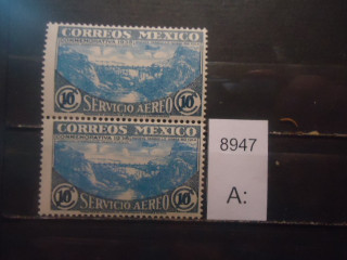 Фото марки Мексика 1936г 2 одинаковые марки **