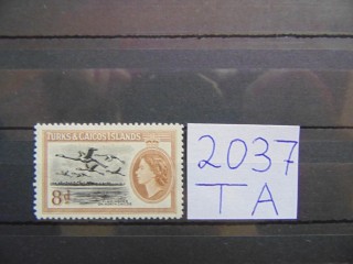 Фото марки Британский Теркс и Кайкос 1955г *