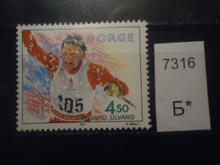 Фото марки Норвегия 1993г **