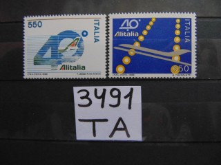 Фото марки Италия серия 1986г **