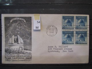 Фото марки США 1948г FDC (первый день гашения)