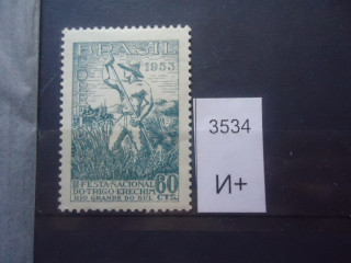 Фото марки Бразилия 1953г **