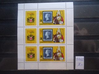 Фото марки Венгрия малый лист 1980г **