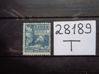 Фото марки Британская Самоа 1921г **