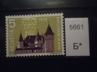 Фото марки Швейцария 1958г **
