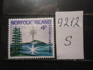 Фото марки Норфолк остров 1966г **