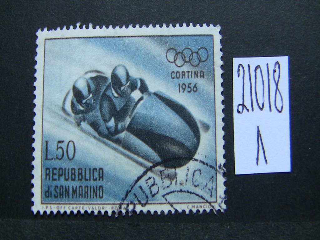 Фото марки Сан Марино 1955г