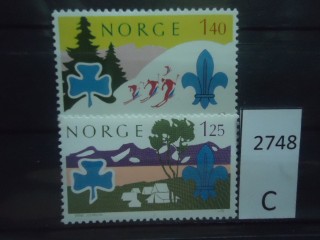 Фото марки Норвегия 1975г серия **