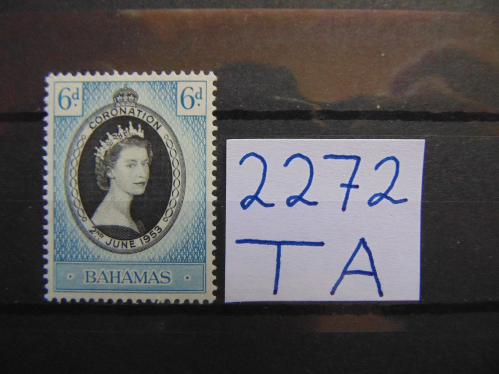 Фото марки Британские Багамы марка 1953г **