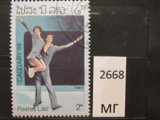 Фото марки Лаос 1987г
