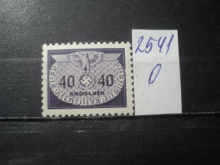 Фото марки Германская оккупация Польши 1940г **