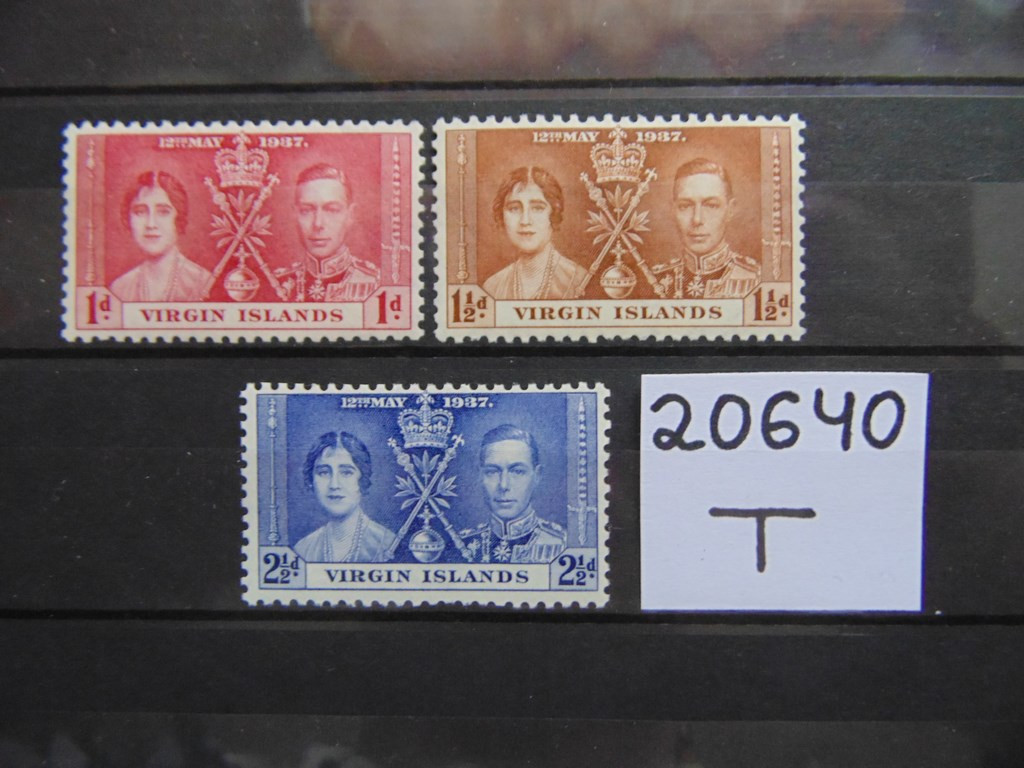 Фото марки Британские Виргинские Острова серия 1937г **