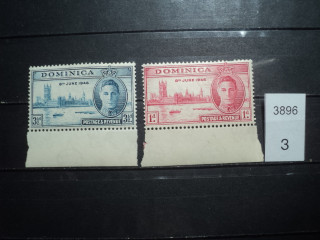 Фото марки Брит. Доминика 1946г **