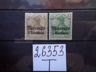 Фото марки Германское Марокко 1911г *