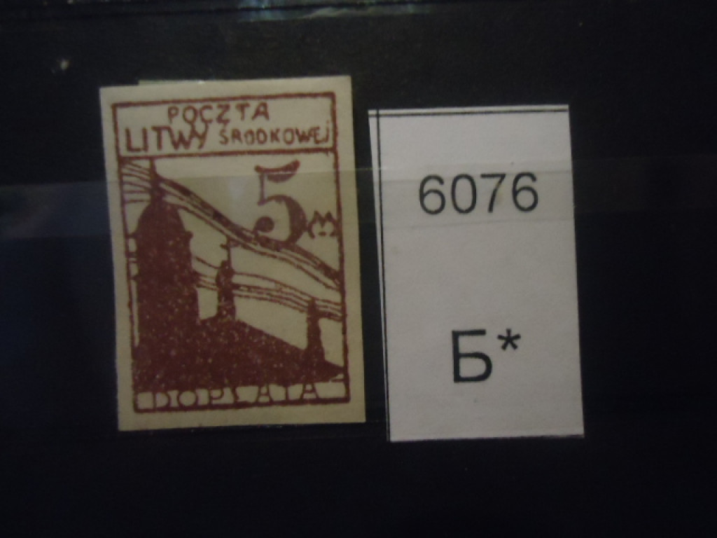 Фото марки Литва 1921г (доплатная марка) *