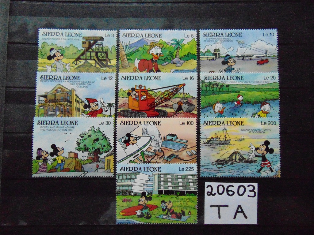 Фото марки Сьерра Леоне серия 1990г **
